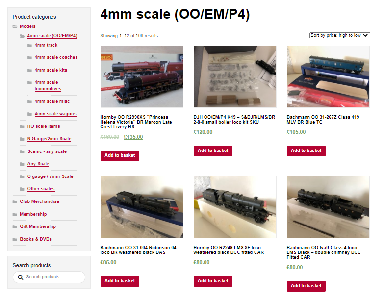 model railway online shop