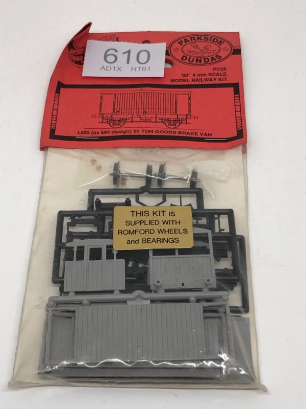 Parkside Dundas OO PC58 LMS (ex MR Design) 20 Ton Goods Brake Van Kit ...