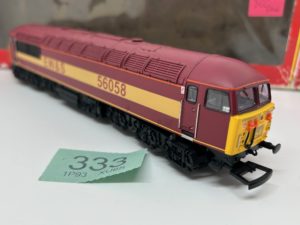 Hornby OO R2075 Class 56 56058 in EWS Maroon DCC