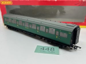 Hornby R4297D SR dark olive Maunsell Corridor 3rd Class No 2355