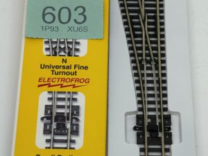 Peco SL-E392F Turnout, Code 55 Small Radius, Left Hand New