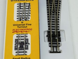Peco N SL-E391F Turnout, Small Radius, Code 55 Right Hand
