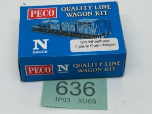 Peco N plastic kit KNR-41 7 Plank Open Wagon