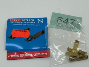 Peco N gauge ST9  4 Track terminal clips