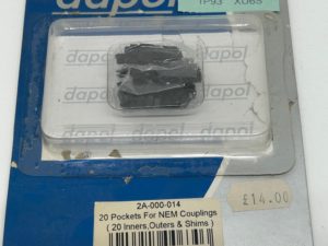 Dapol N gauge 2A-000-014 Pockets for NEM Magnetic Couplings - 20