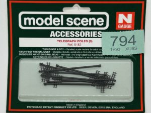 Modelscene N gauge 5182 Telegraph Poles pack of 8