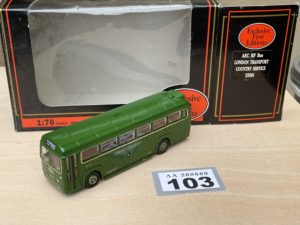EFE Exclusive 23301 1:76 scale AEC RF bus in London Transport Country green livery.