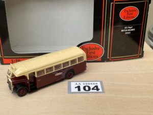 EFE Exclusive 20503 1:76 scale AEC Regal bus in British Railways maroon/cream livery.