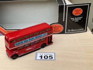 EFE Exclusive 25504 1:76 scale Routemaster bus with Metroline branding.