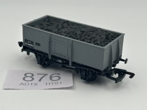 Dapol OO B358 13 Ton high steel wagon in BR grey with load B490563