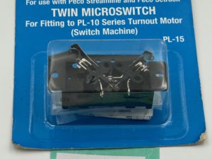 Peco PL-15 Twin Micro Switch Kit (Point Motor Mounting) NEW