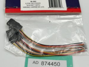 Bachmann 36-562 E-Z Command 6 Pin Decoder Harness (x3) NEW