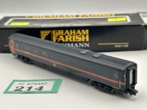 Graham Farish 374-625 Mk4 Rfb Restaurant First Buffet Coach 10323 in GNER Blue/Red