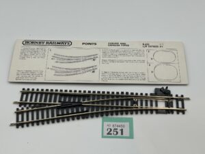Hornby OO R622 left hand express point (nickel silver) in original packing