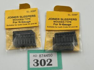 Peco N SL-308F Wooden Joiner Sleepers x2 packs