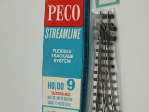 Peco OO-9 SL-E492 Code 80 Small Radius Left Hand point electrofrod